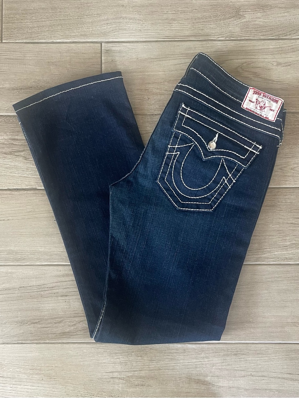 Vintage Made in USA True Religion Billy Low Rise Super T Flap Straight Jean